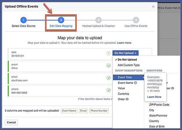 creating a Custom Audience Step 4