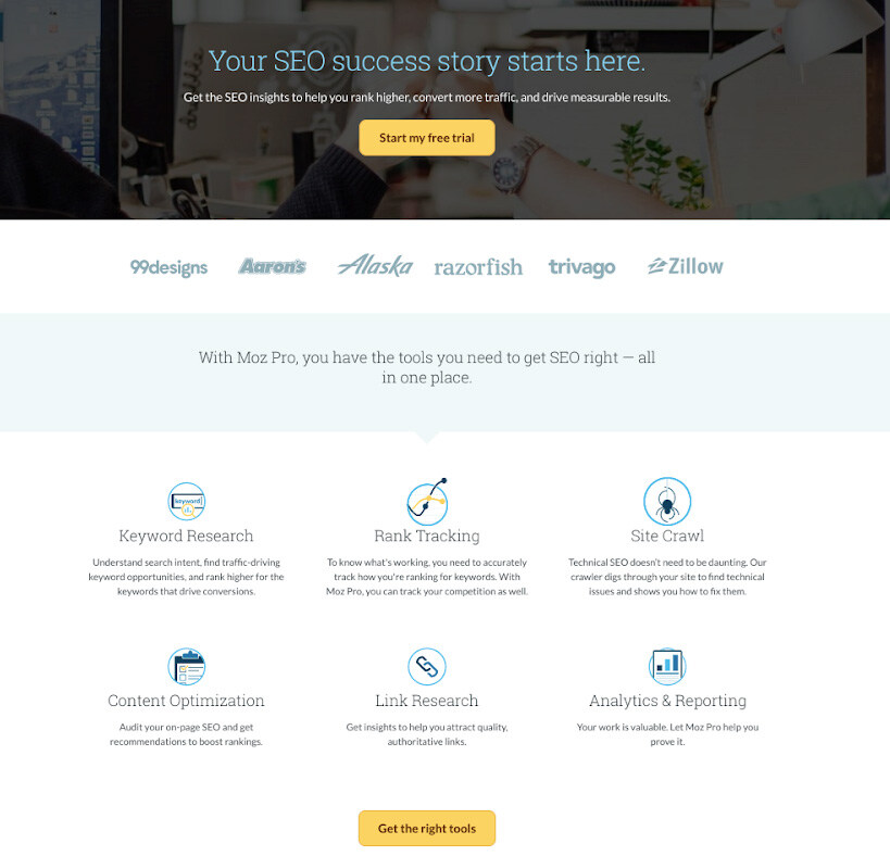 SaaS Landing Page Examples