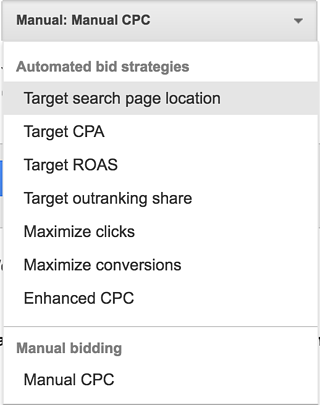 Adwords - Bid Strategy Close Up