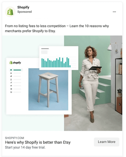 Brand Awareness ads Examples - Shopify