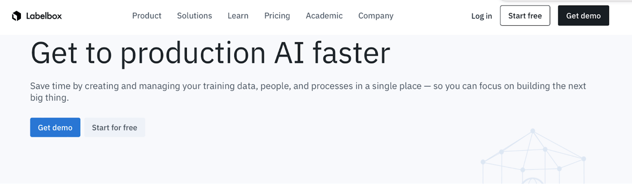 SaaS and B2B Call-to-Action Examples - Get Demo