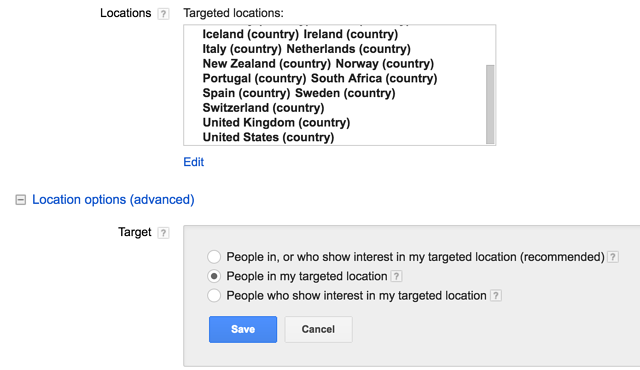 SaaS Marketing - Geographic Targeting
