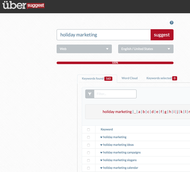 PPC Keyword Research Tools - UberSuggest